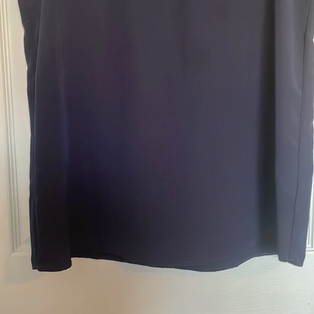 Nicole Miller Original navy blue tank top with lace detail - Picture 6 of 9